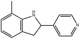 1H-Indole,2,3-dihydro-7-methyl-2-(4-pyridinyl)-(9CI) 구조식 이미지