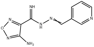 1,2,5-Oxadiazole-3-carboximidicacid,4-amino-,(3-pyridinylmethylene)hydrazide(9CI) Structure
