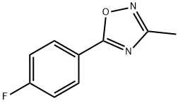 5-(4-Fluoro-phenyl)-3-methyl-[1,2,4]oxadiazole Structure