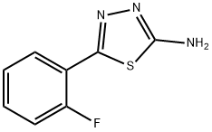 5-(2-Fluoro-phenyl)-[1,3,4]thiadiazol-2-ylamine Structure