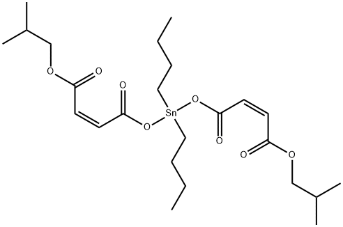 isobutyl (Z,Z)-10,10-dibutyl-2-methyl-5,8,12-trioxo-4,9,11-trioxa-10-stannapentadeca-6,13-dien-15-oate 구조식 이미지