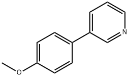 3-(4-메톡시페닐)피리딘 구조식 이미지