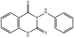 2-MERCAPTO-3-PHENYLAMINO-3H-QUINAZOLIN-4-ONE Structure