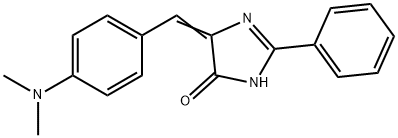 5-[1-(4-DIMETHYLAMINO-PHENYL)-METH-(E)-YLIDENE]-2-PHENYL-3,5-DIHYDRO-IMIDAZOL-4-ONE Structure