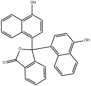 alpha-Naphtholphthalein 구조식 이미지