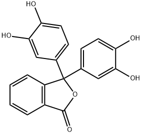 3,3-Bis(3,4-dihydroxyphenyl)isobenzofuran-1(3H)-one Structure