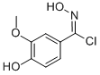 N,4-DIHYDROXY-3-METHOXY-BENZENE CARBOXIMIDOYL CHLORIDE Structure