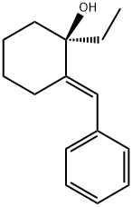 Cyclohexanol,1-ethyl-2-(phenylmethylene)-,(2E)-(+)-(9CI) Structure