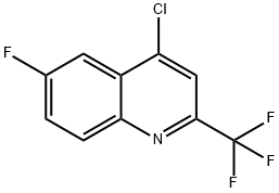 4-클로로-6-FLUORO-2-(TRIFLUOROMETHYL)퀴놀린 구조식 이미지
