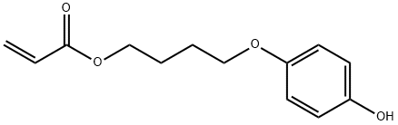 2-Propenoic acid, 4-(4-hydroxyphenoxy)butyl ester Structure