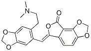 6-[(Z)-[6-[2-(Dimethylamino)ethyl]-1,3-benzodioxol-5-yl]methylene]furo[3,4-e]-1,3-benzodioxol-8(6H)-one Structure