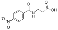 N-(4-Nitrobenzoyl)-beta-alanine 구조식 이미지