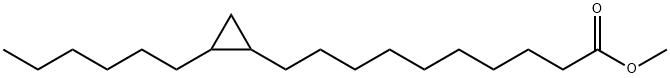 2-Hexylcyclopropane-1-decanoic acid methyl ester Structure