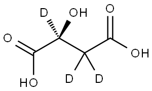 (S)-(-)-MALIC-2,3,3-D3 ACID Structure