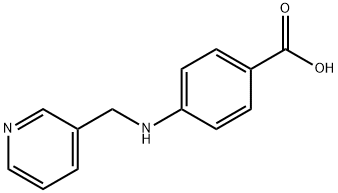 4-((3-pyridinylmethyl)amino)benzoic acid Structure
