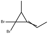 1,1-Dibromo-2-ethylidene-3-methylcyclopropane Structure