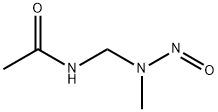 N-메틸-N-아세틸아미노메틸-니트로사민 구조식 이미지