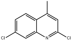 2,7-디클로로-4-메틸퀴놀린 구조식 이미지