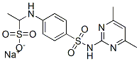 sodium 1-[[4-[[(4,6- dimethyl-2-pyrimidinyl)amino]sulphonyl]phenyl]amino]ethanesulphonate Structure