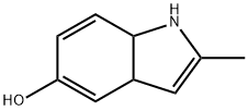 1H-Indol-5-ol, 3a,7a-dihydro-2-methyl- (9CI) 구조식 이미지