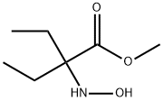 Butanoic acid, 2-ethyl-2-(hydroxyamino)-, methyl ester (9CI) Structure