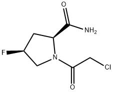 2-Pyrrolidinecarboxamide, 1-(chloroacetyl)-4-fluoro-, (2S,4S)- (9CI) Structure