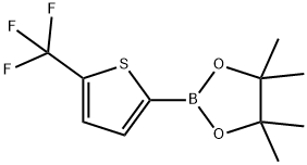 5-TRIFLUOROMETHYLTHIOPHENE-2-BORONIC ACID PINACOL ESTER Structure