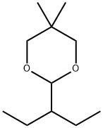 2-(1-ethylpropyl)-5,5-dimethyl-1,3-dioxane  Structure