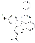 6-Methyl-4,4-bis(p-dimethylaminophenyl)-2-phenyl-4H-3,1-benzoxazine Structure