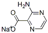 3-Amino-2-pyrazinecarboxylic acid sodium salt Structure