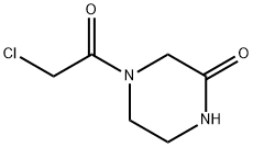 4-(2-CHLORO-ACETYL)-PIPERAZIN-2-ONE Structure