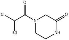 Piperazinone, 4-(dichloroacetyl)- (9CI) Structure