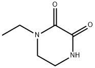 1-Ethyl-2,3-dioxopiperazine Structure