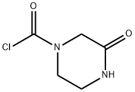 1-피페라진카르보닐클로라이드,3-옥소-(9CI) 구조식 이미지