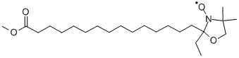2-ETHYL-2-(15-METHOXY-15-OXOPENTADECYL)-4,4-DIMETHYL-3-OXAZOLIDINYLOXY 구조식 이미지