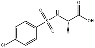 2-([(4-CHLOROPHENYL)SULFONYL]AMINO)PROPANOIC ACID Structure