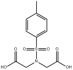 {(CARBOXYMETHYL)[(4-METHYLPHENYL)SULFONYL]AMINO}ACETIC ACID Structure