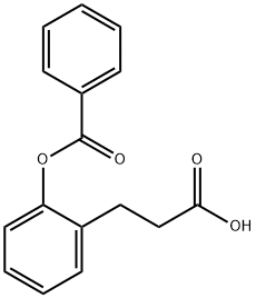 3 - [2 - (бензоилокси) фенил] пропионовой кислоты структурированное изображение