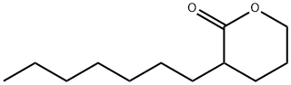 3-heptyltetrahydro-2H-pyran-2-one Structure