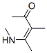 3-Penten-2-one, 3-methyl-4-(methylamino)- (9CI) 구조식 이미지