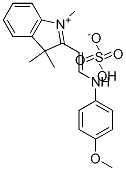 2-[2-[(4-methoxyphenyl)amino]vinyl]-1,3,3-trimethyl-3H-indolium hydrogen sulphate 구조식 이미지