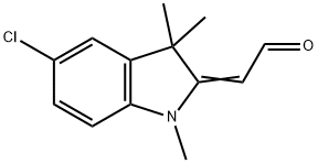 1,3,3-trimethyl-5-chloro-2-indolineacetaldehyde 구조식 이미지