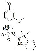 2-[2-[(2,4-dimethoxyphenyl)amino]vinyl]-1,3,3-trimethyl-3H-indolium hydrogen sulphate 구조식 이미지