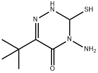 4-amino-6-tert-butyl-3,4-dihydro-3-mercapto-1,2,4-triazin-5(2H)-one 구조식 이미지