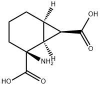 Bicyclo[4.1.0]heptane-2,7-dicarboxylic acid, 2-amino-, (1S,2S,6R,7R)- (9CI) Structure