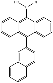 10-(2-Naphthyl) anthracene-9-boronic 산 구조식 이미지