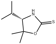 2-Oxazolidinethione,5,5-dimethyl-4-(1-methylethyl)-,(4S)-(9CI) 구조식 이미지