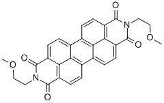 N,N'-DI(2-METHOXYETHYL)-PERYLENE-TETRACARBONIC ACID, DIAMIDE 구조식 이미지