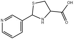 2-(3-피리딜)티아졸리딘-4-카르복실산 구조식 이미지