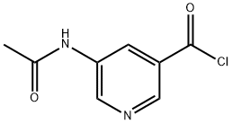 3-Pyridinecarbonyl chloride, 5-(acetylamino)- (9CI) Structure